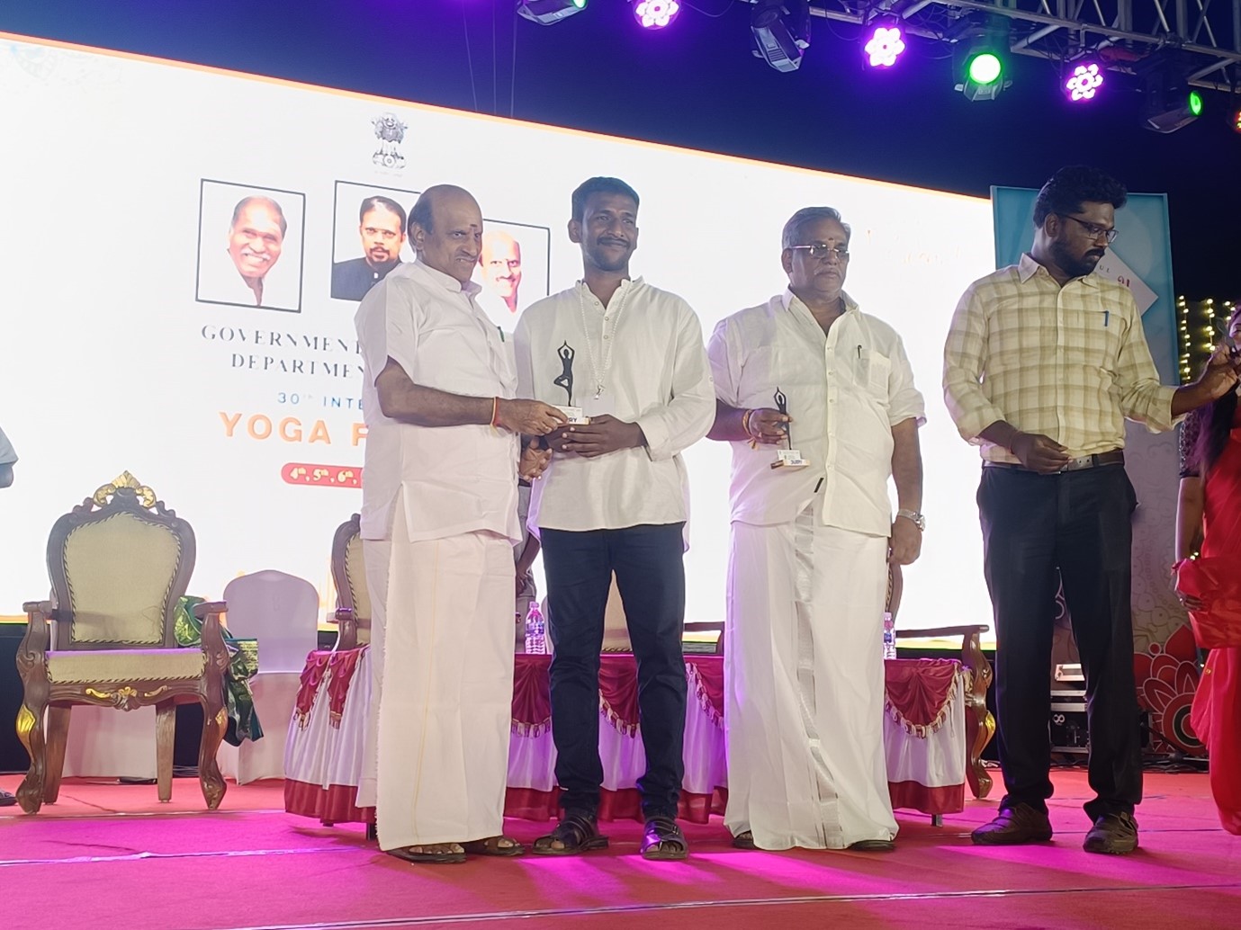 Honored by the Government of Puducherry